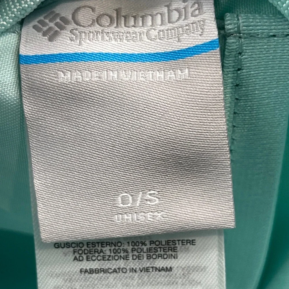 NWT Columbia UU0151-329 Zigzag Side Bag Icy Morn / Electric Turquoise Crossbody